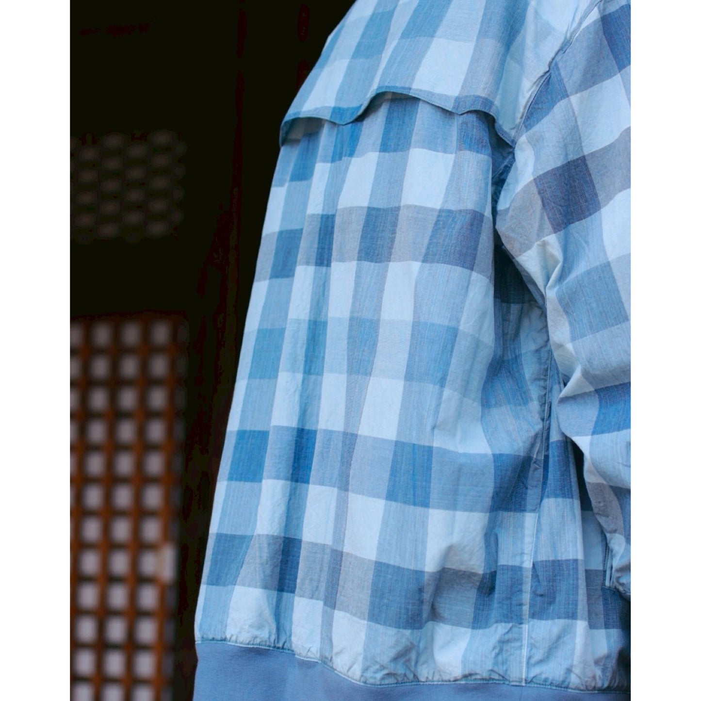 H/W INDIGO CHECK SWING TOP