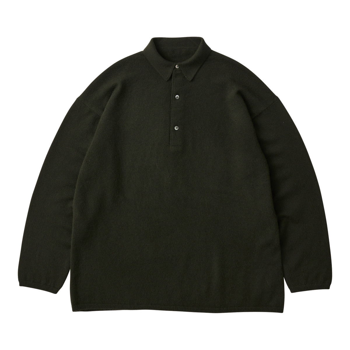 CASHMERE KNIT LONG POLO SHIRT (BABY CASH)