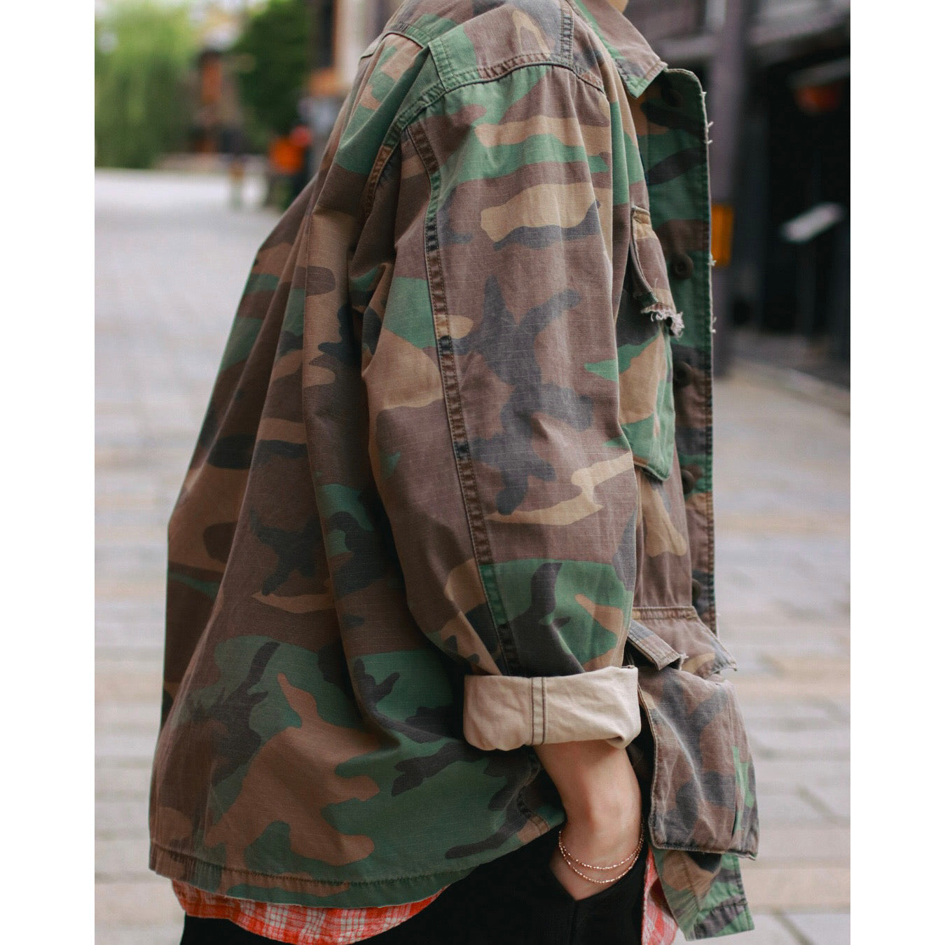 "PC EXCLUSIVE" ALOHA CAMOUFLAGE MILITARY JACKET CUSTOM
