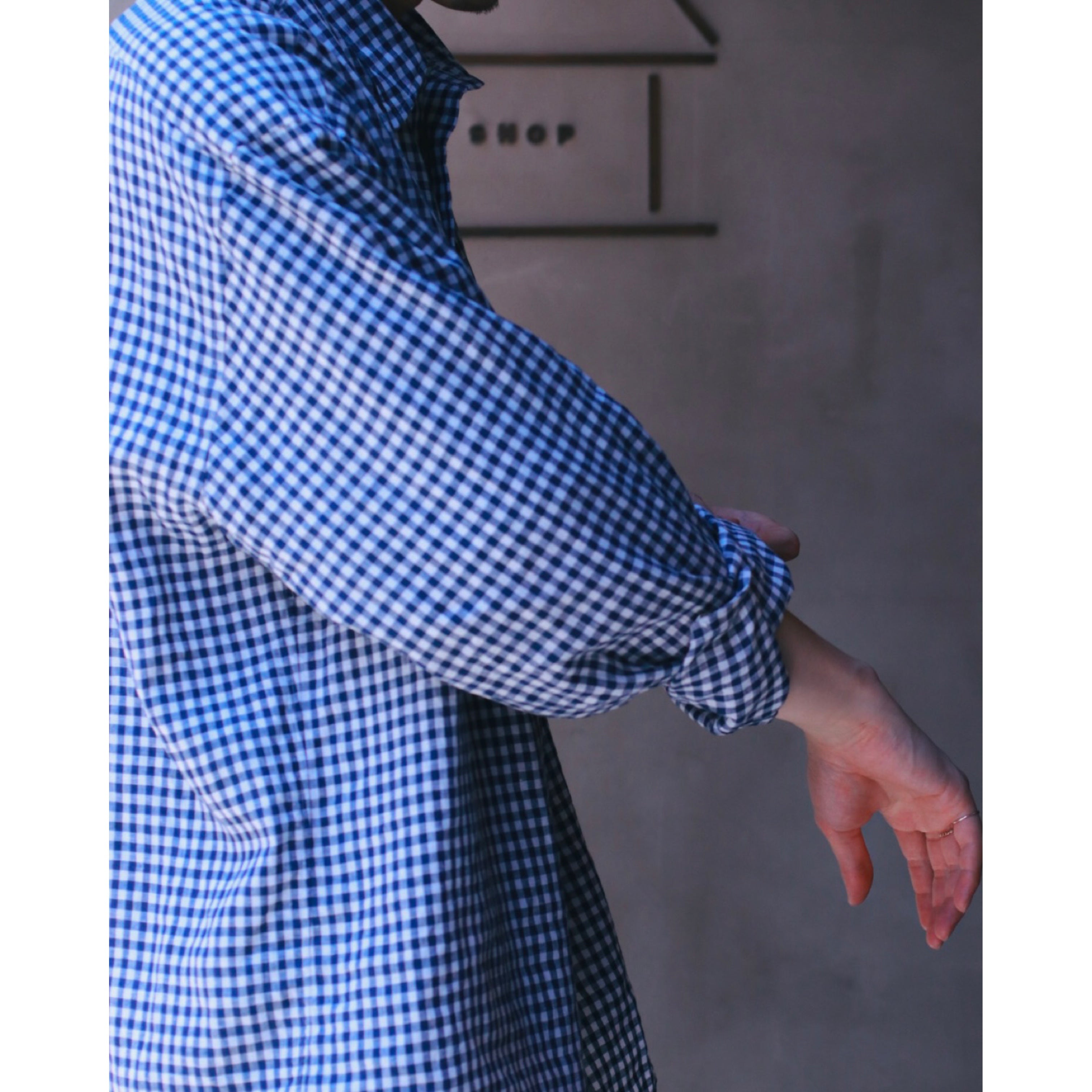 ROLL UP LINEN GINGHAM CHECK SHIRT – PORTER CLASSIC KYOTO