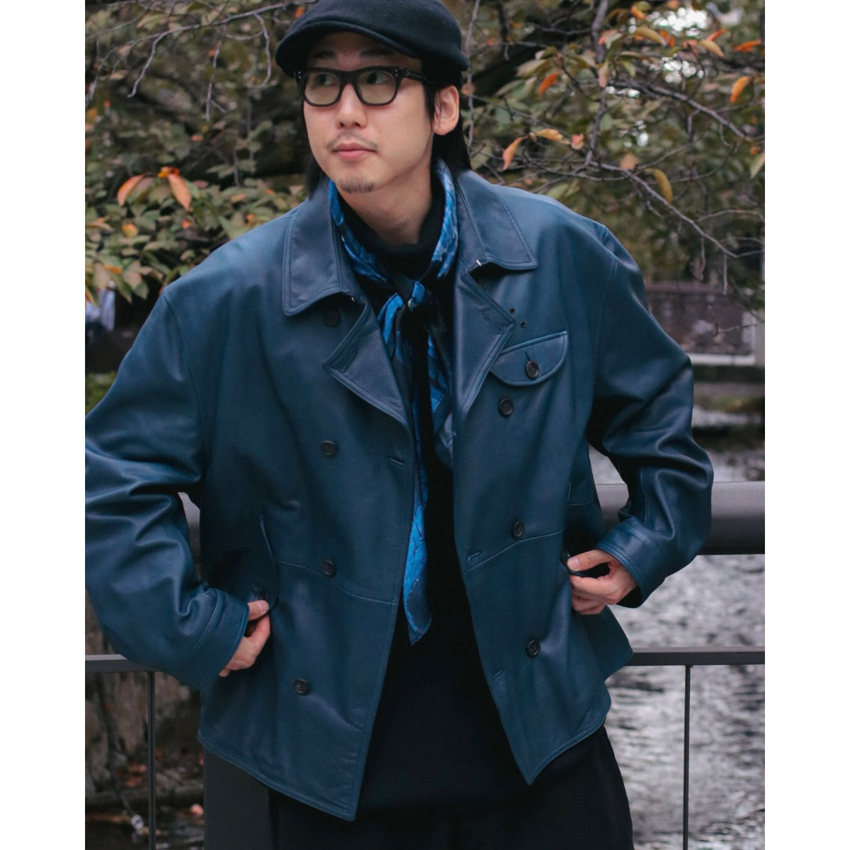 "ISETAN KYOTO EXCLUSIVE" LEATHER DOUBLE JACKET