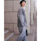 RAMIE BLOCK CHECK ZIP UP JACKET W / LOVE & PEACE SILVER