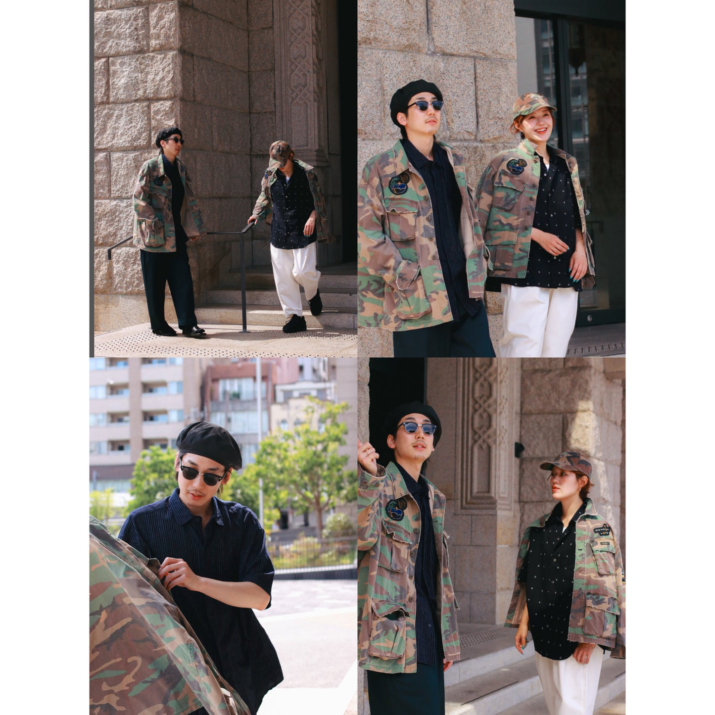 "PC EXCLUSIVE" ALOHA CAMOUFLAGE MILITARY JACKET CUSTOM
