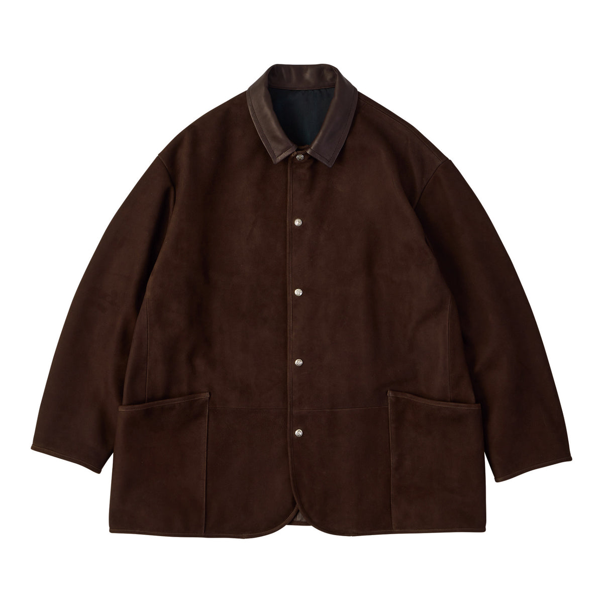 LEATHER SUEDE HORSE RIDING JACKET  W / SILVER BUTTONS (ENTREFINO)