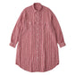ROLL UP LINEN GINGHAM CHECK SHIRT DRESS