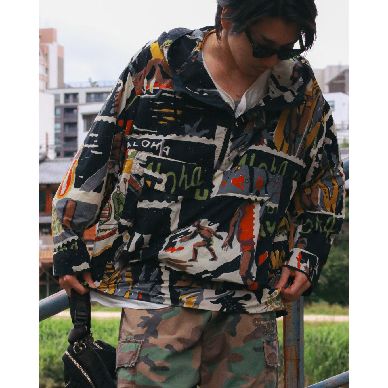 HAWAIIAN OUTDOOR ANORAK PARKA W/MINI POUCH