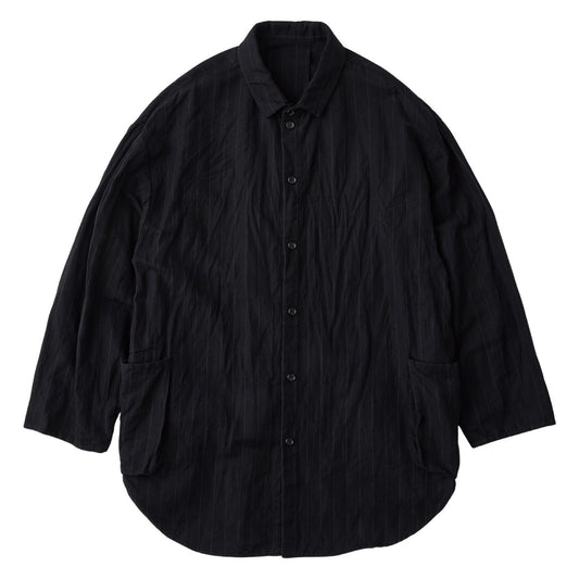 PIN STRIPE LINEN COTTON SHIRT JACKET