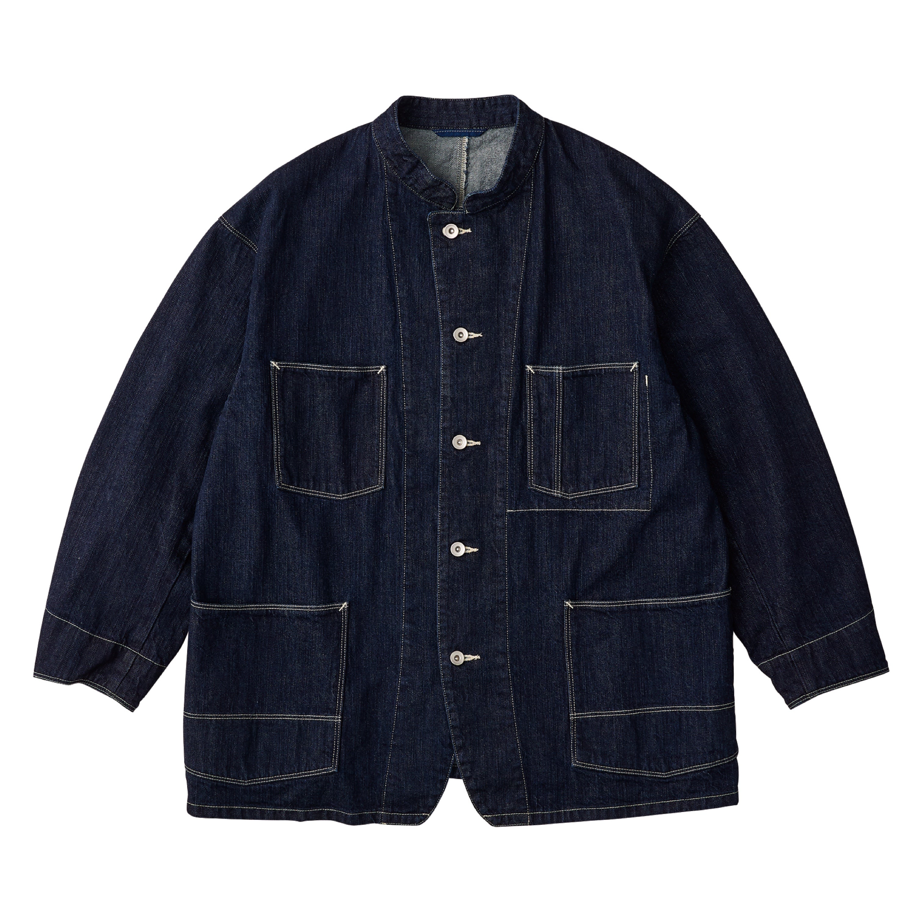 STEINBECK DENIM STAND COLLAR JACKET – PORTER CLASSIC KYOTO