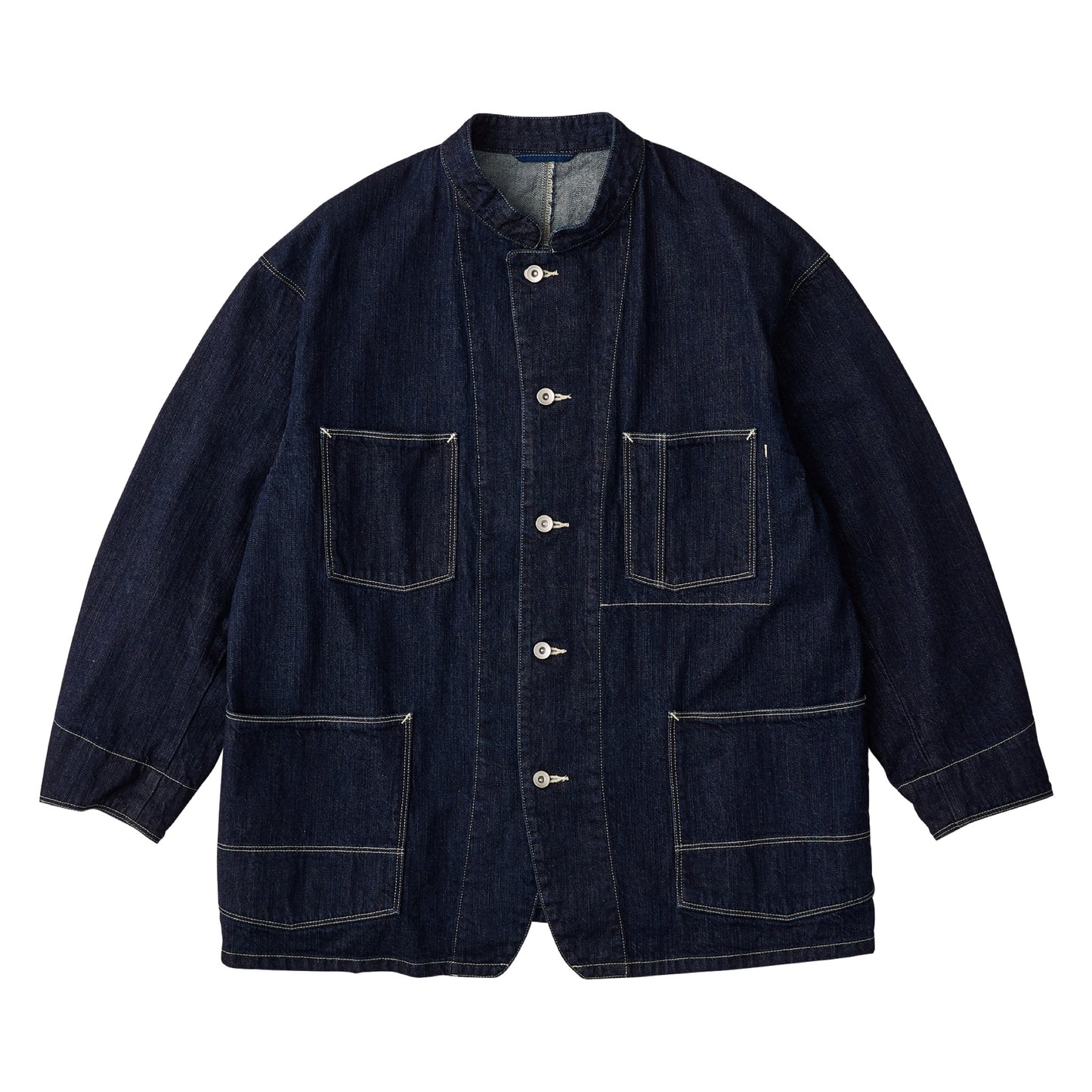 STEINBECK DENIM STAND COLLAR JACKET