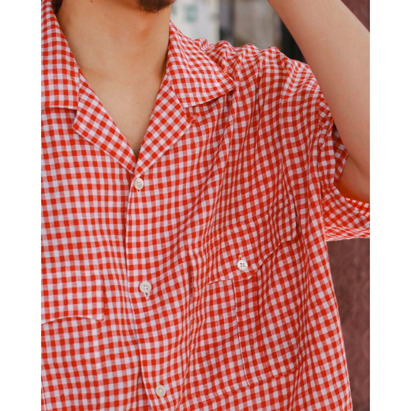 KEROUAC LINEN GINGHAM CHECK SHIRT