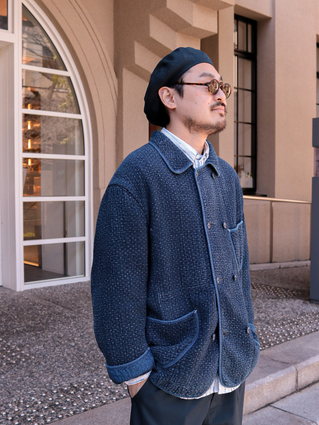 NEW SASHIKO DOUBLE JACKET – PORTER CLASSIC KYOTO