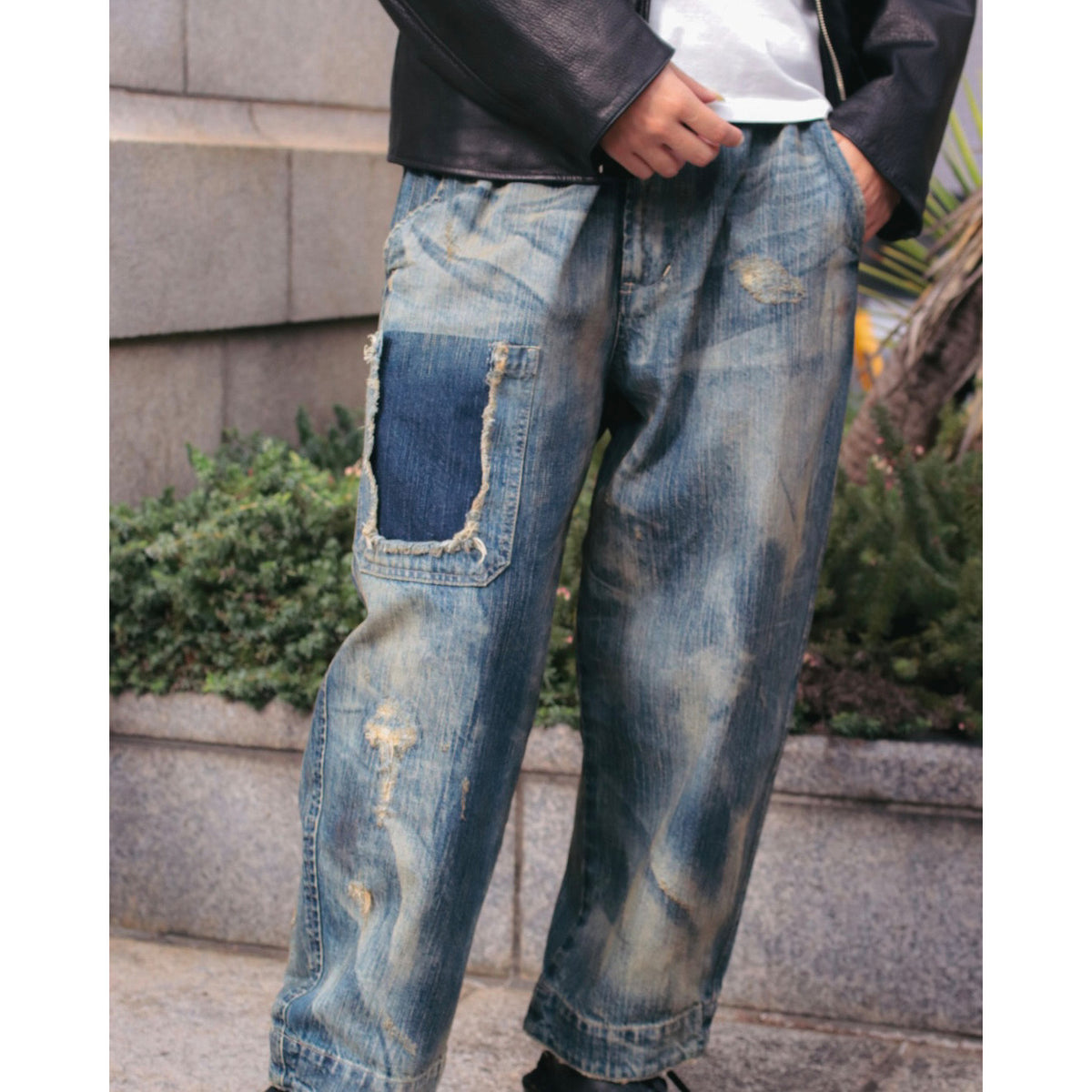 STEINBECK DENIM POCKET PANTS VINTAGE CUSTOM