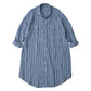 ROLL UP LINEN GINGHAM CHECK SHIRT DRESS