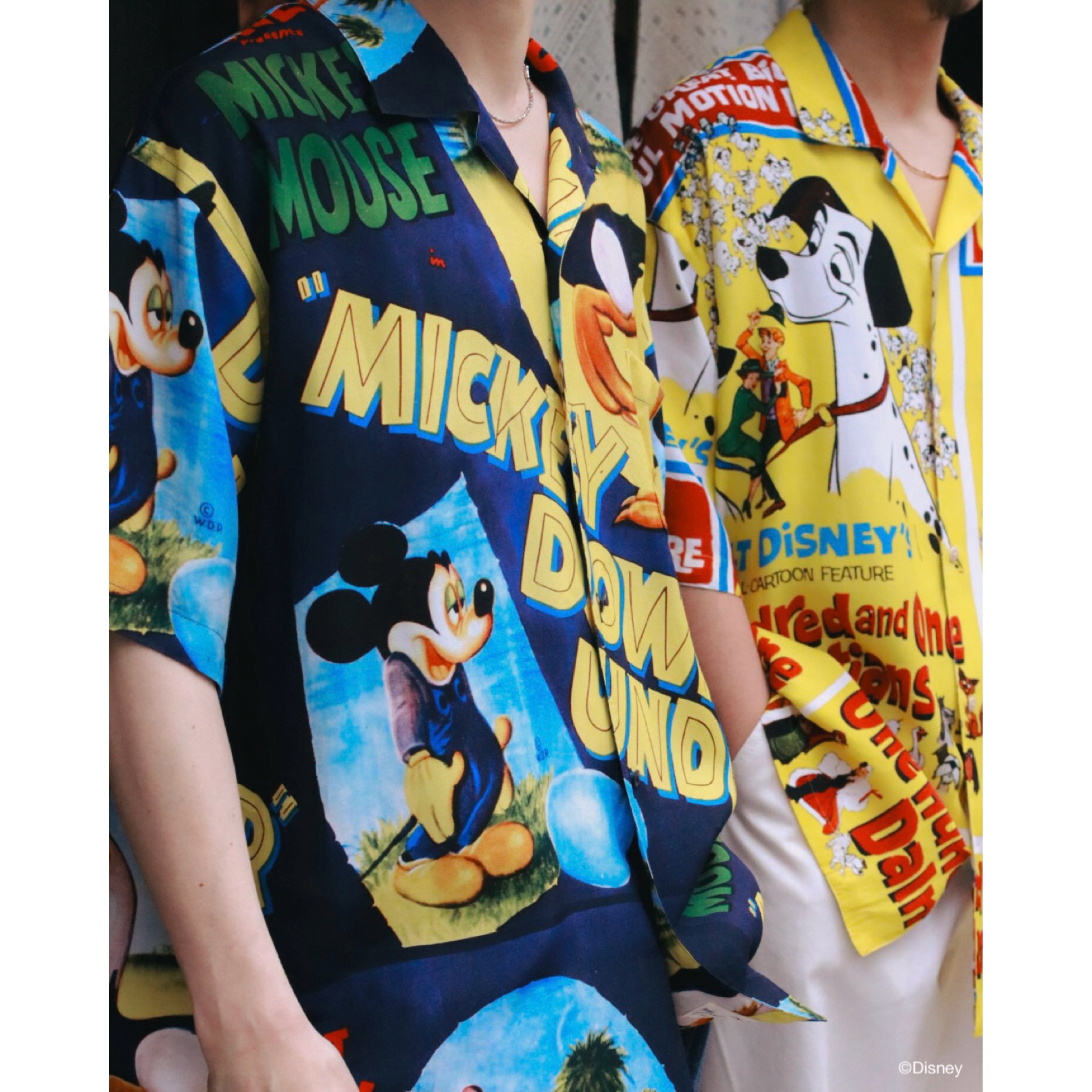DISNEY VINTAGE POSTER PC ALOHA COLLECTION ALOHA SHIRT MICKEY