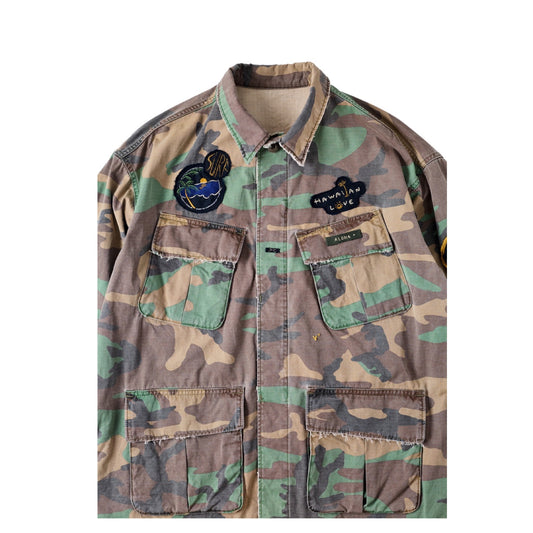 ALOHA CAMOUFLAGE MILITARY JACKET CUSTOM