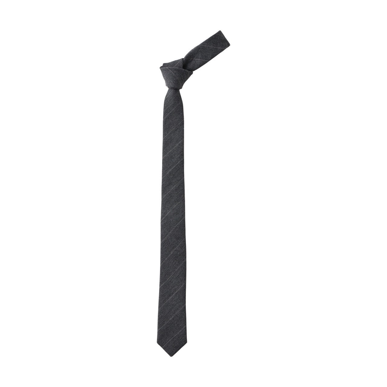 PIN STRIPE LINEN COTTON TIE