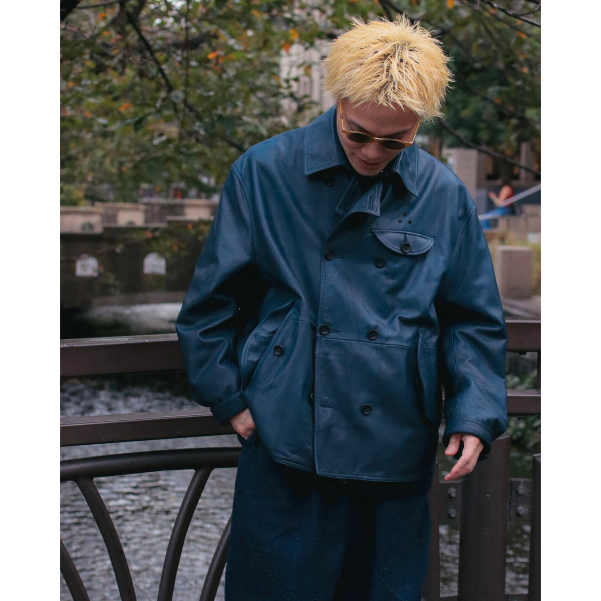"ISETAN KYOTO EXCLUSIVE" LEATHER DOUBLE JACKET