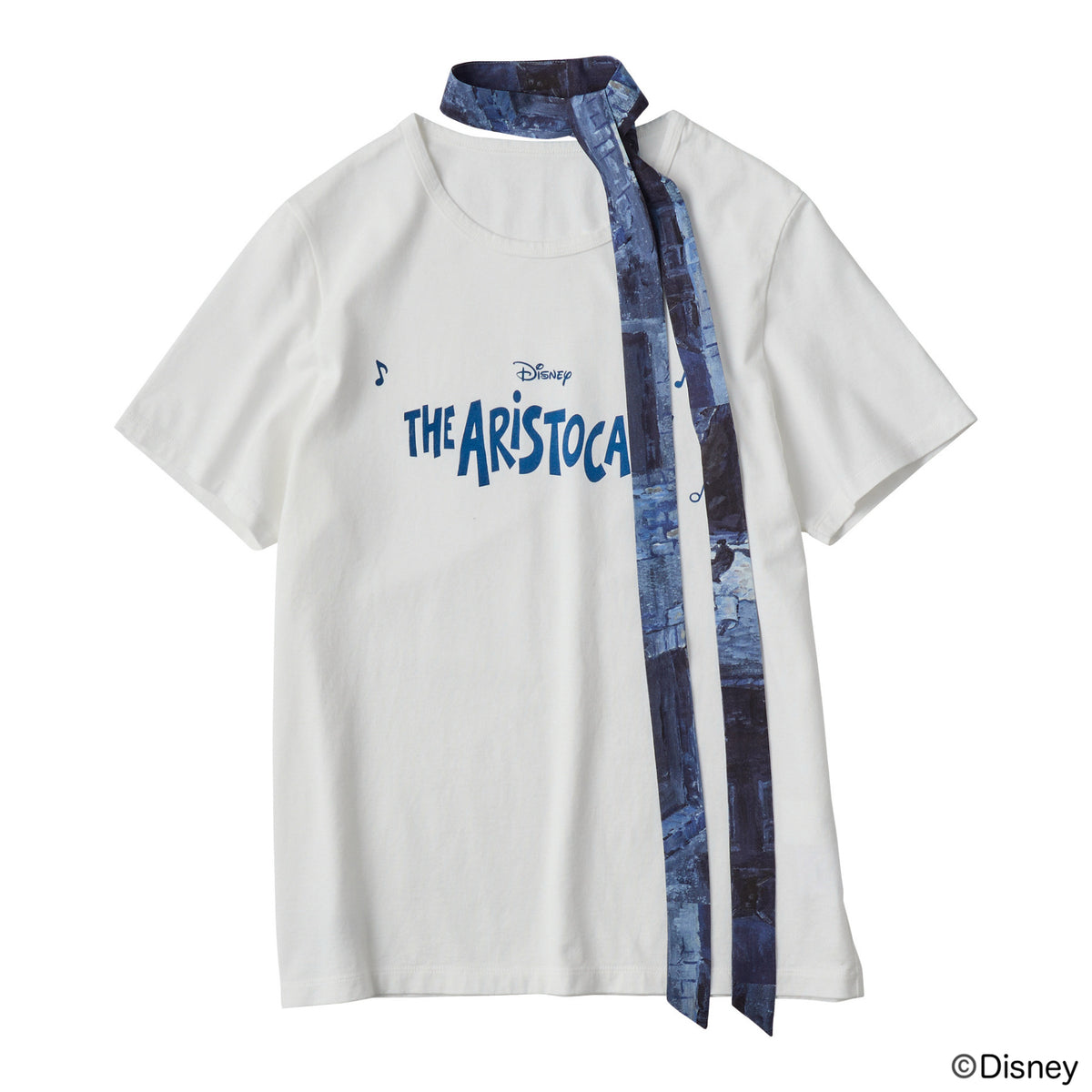 DISNEY / PC T-SHIRT COLLECTION LADIES'  T-SHIRT WITH SCARVES / THE ARISTOCATS