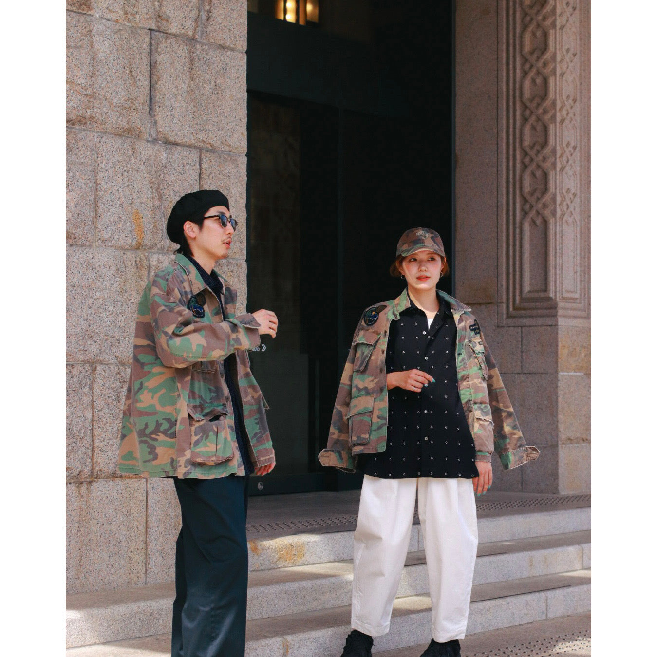 "PC EXCLUSIVE" ALOHA CAMOUFLAGE MILITARY JACKET CUSTOM