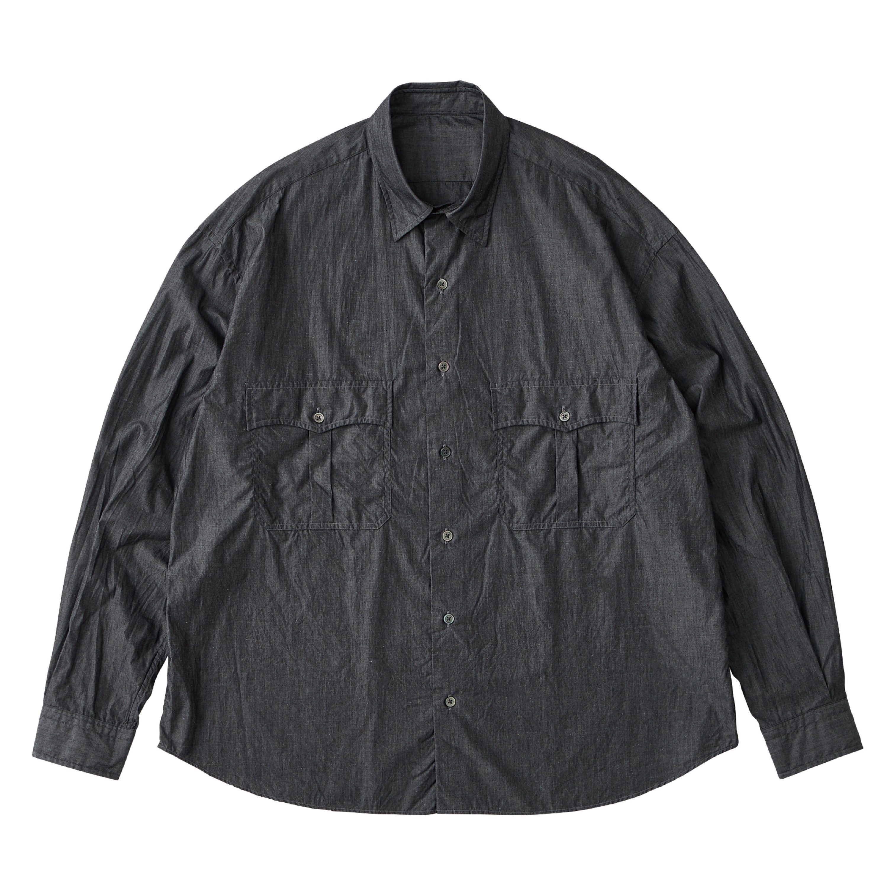 ポータークラシック　ロールアップシャツ　スビン ROLL UP SHIRT (SUVIN GOLD SUPREME 140/2) – PORTER CLASSIC KYOTO