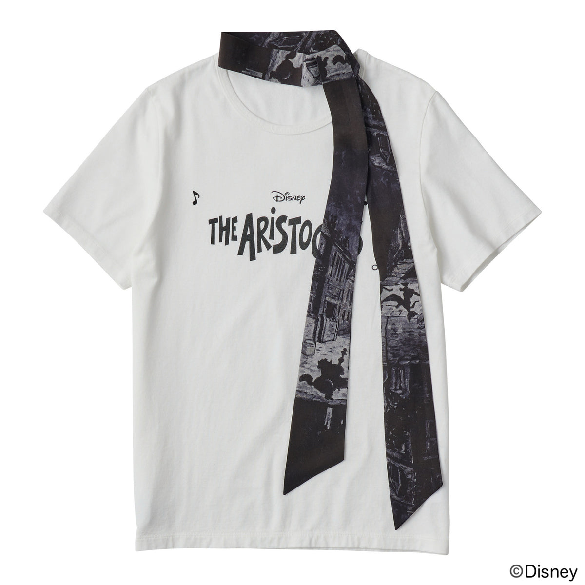 DISNEY / PC T-SHIRT COLLECTION LADIES'  T-SHIRT WITH SCARVES / THE ARISTOCATS