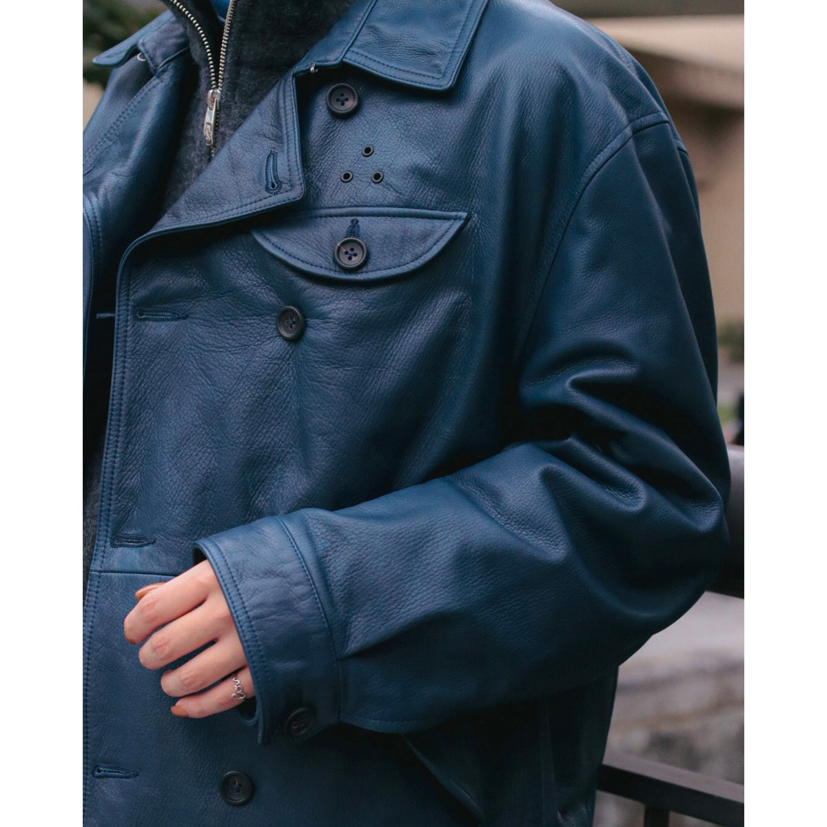 "ISETAN KYOTO EXCLUSIVE" LEATHER DOUBLE JACKET