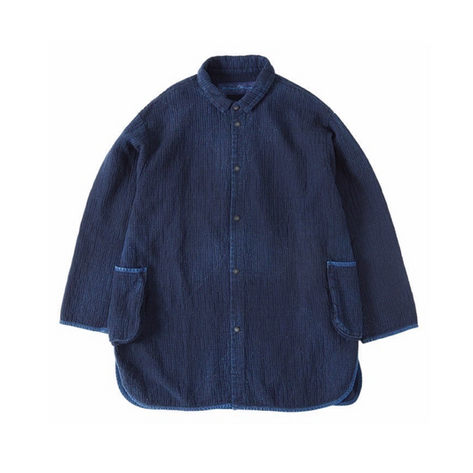 NEW SASHIKO LIGHT SHIRT JACKET -BLUE-