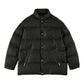 LEATHER DOWN JACKET W / LOVE & PEACE SILVER (ENTREFINO)
