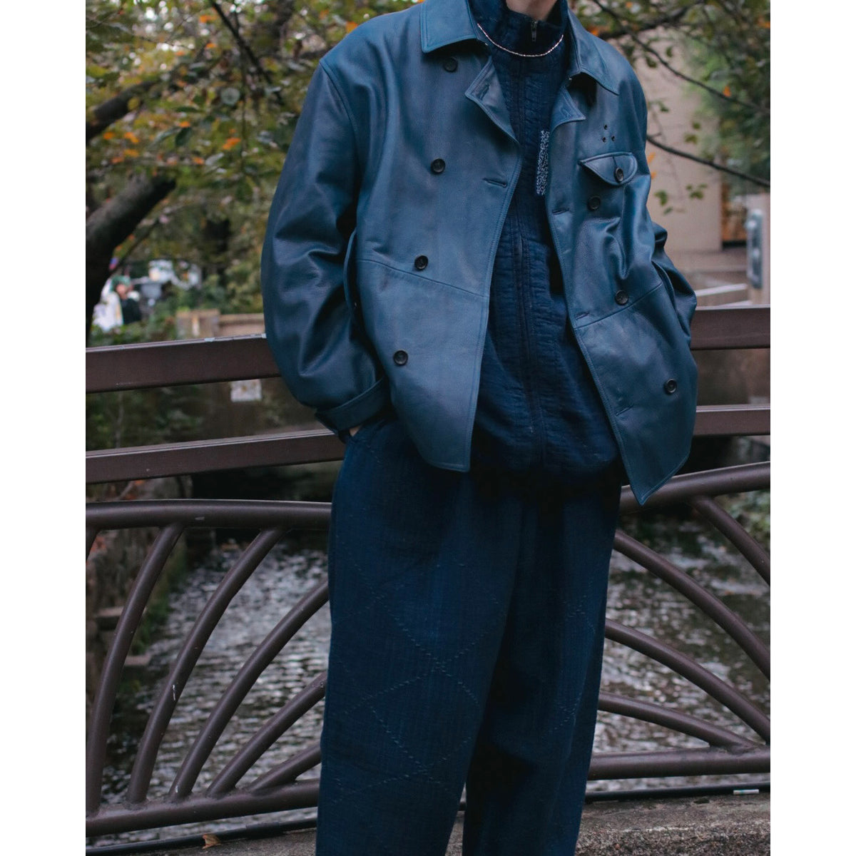 "ISETAN KYOTO EXCLUSIVE" LEATHER DOUBLE JACKET