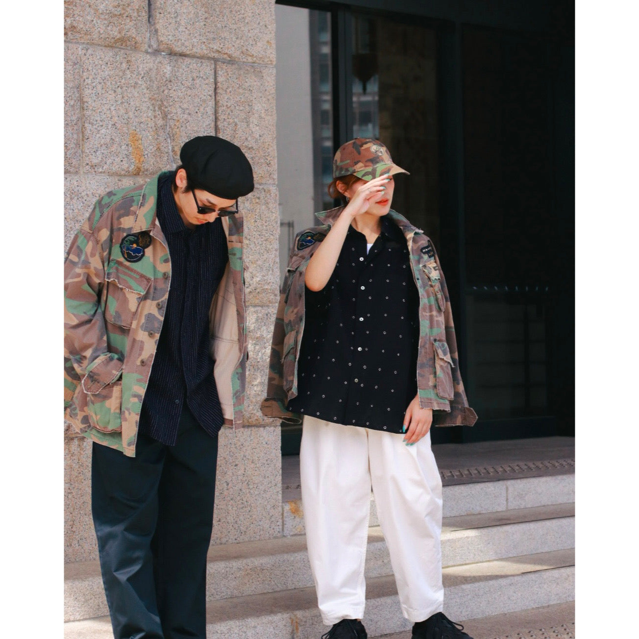 "PC EXCLUSIVE" ALOHA CAMOUFLAGE MILITARY JACKET CUSTOM