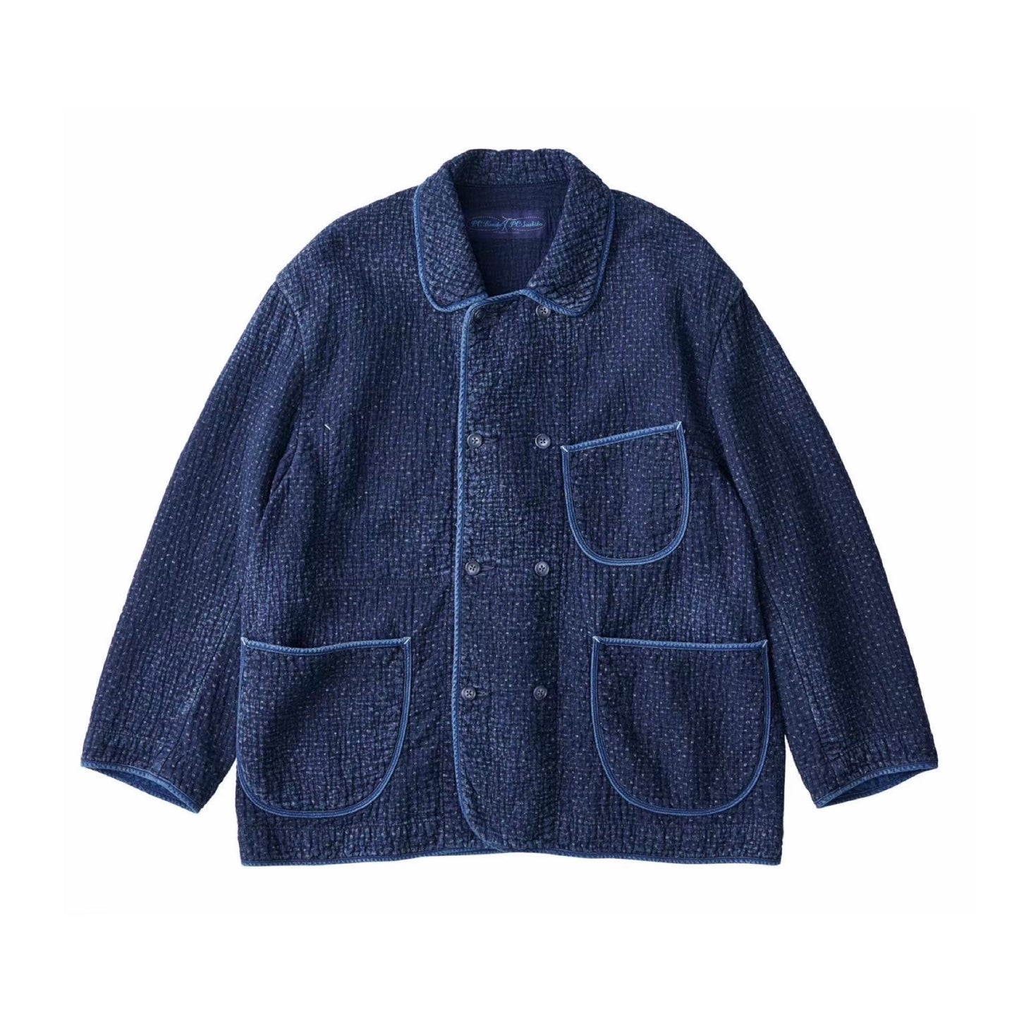 NEW SASHIKO DOUBLE JACKET -BLUE-