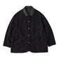 LEATHER SUEDE HORSE RIDING JACKET  W / SILVER BUTTONS (ENTREFINO)