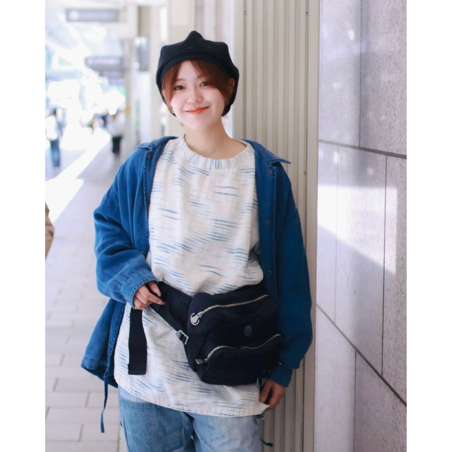 INDIGO LINEN COACH JACKET