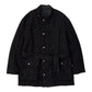 LEATHER SUEDE MOTORCYCLE JACKET  W/LOVE & PEACE SILVER (ENTREFINO)