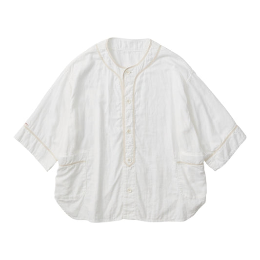 SUVIN GOLD GAUZE BASEBALL SHIRT