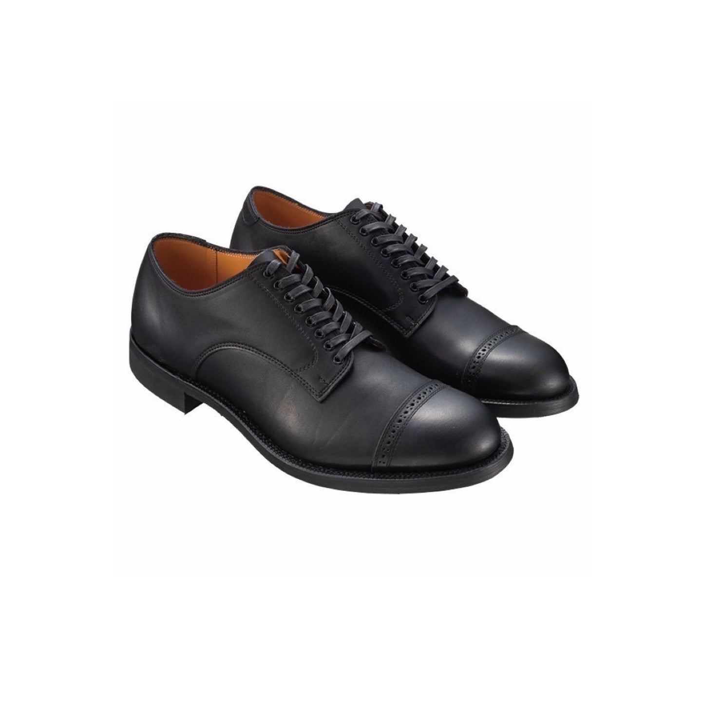 LEATHER SHOES -BLACK-