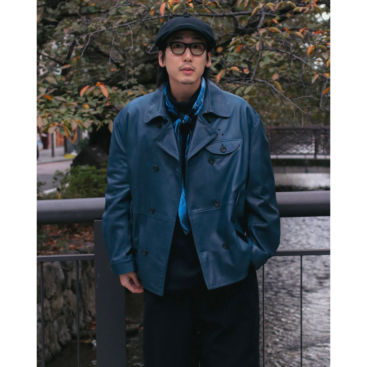 "ISETAN KYOTO EXCLUSIVE" LEATHER DOUBLE JACKET
