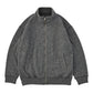 BABY ALPACA / CASHMERE DOUBLE FACE  ZIP UP JACKET W / SILVER ZIPPER