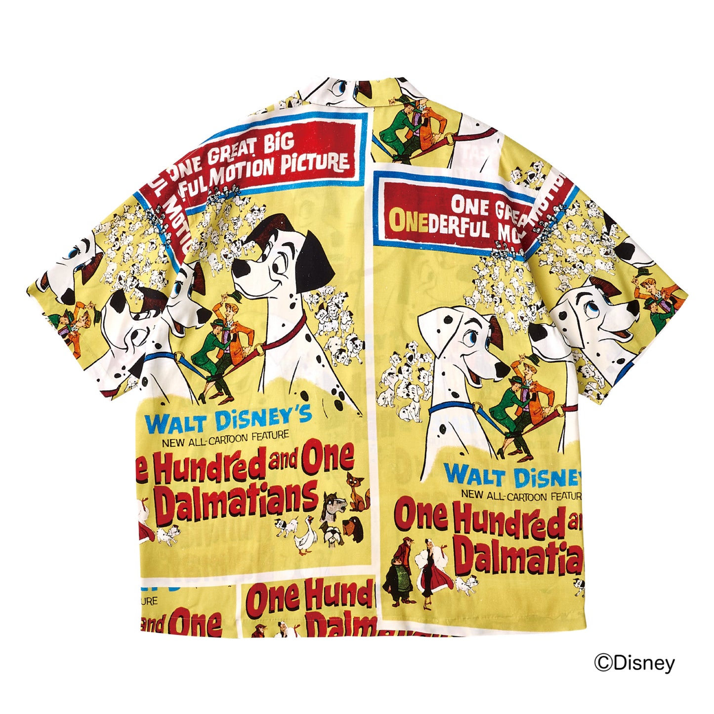 DISNEY VINTAGE POSTER PC ALOHA COLLECTION ALOHA SHIRT 101 DALMATIANS