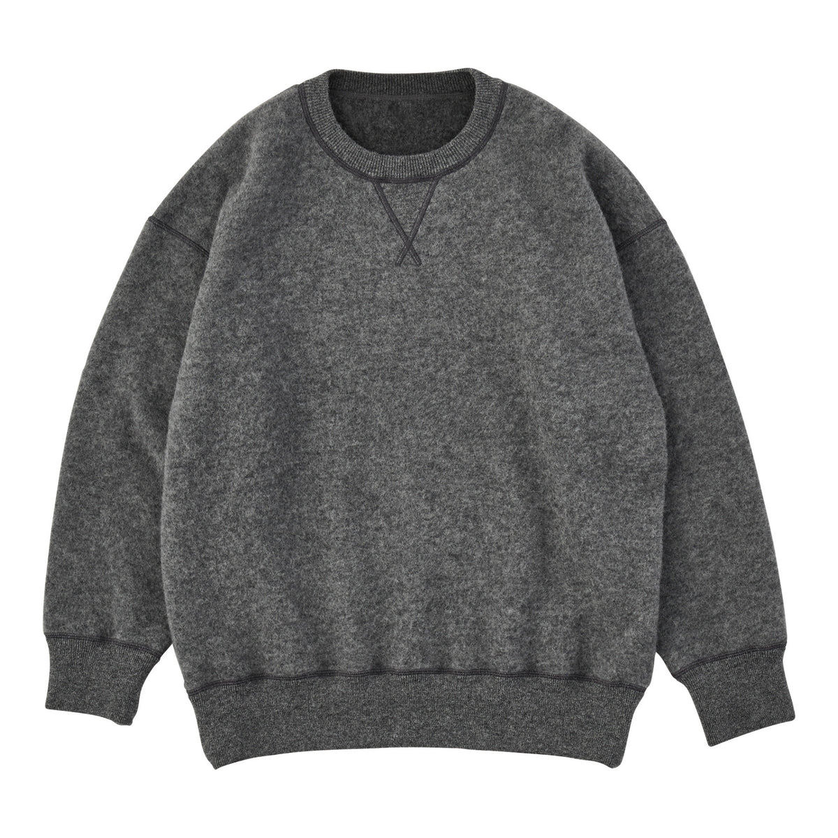 BABY ALPACA / CASHMERE DOUBLE FACE CREWNECK