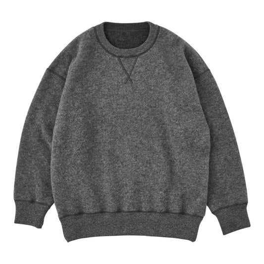 BABY ALPACA / CASHMERE DOUBLE FACE CREWNECK