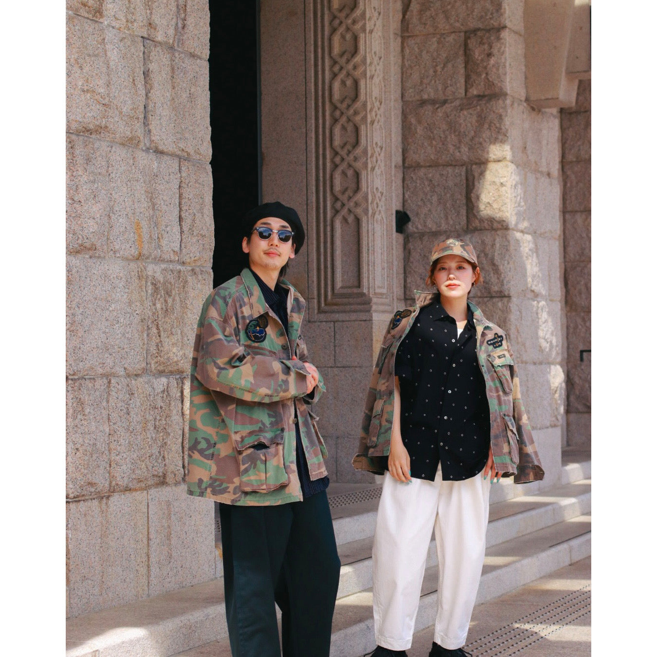 "PC EXCLUSIVE" ALOHA CAMOUFLAGE MILITARY JACKET CUSTOM