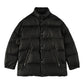 LEATHER DOWN JACKET W / LOVE & PEACE SILVER (ENTREFINO)