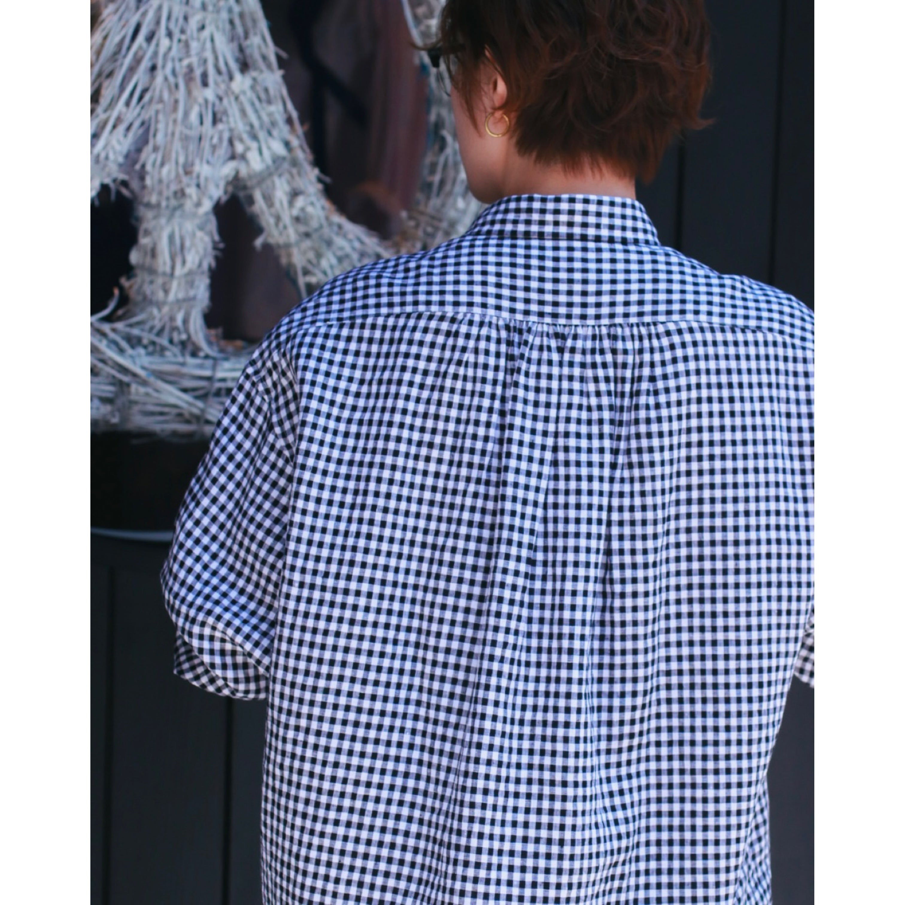ROLL UP LINEN GINGHAM CHECK SHIRT – PORTER CLASSIC KYOTO
