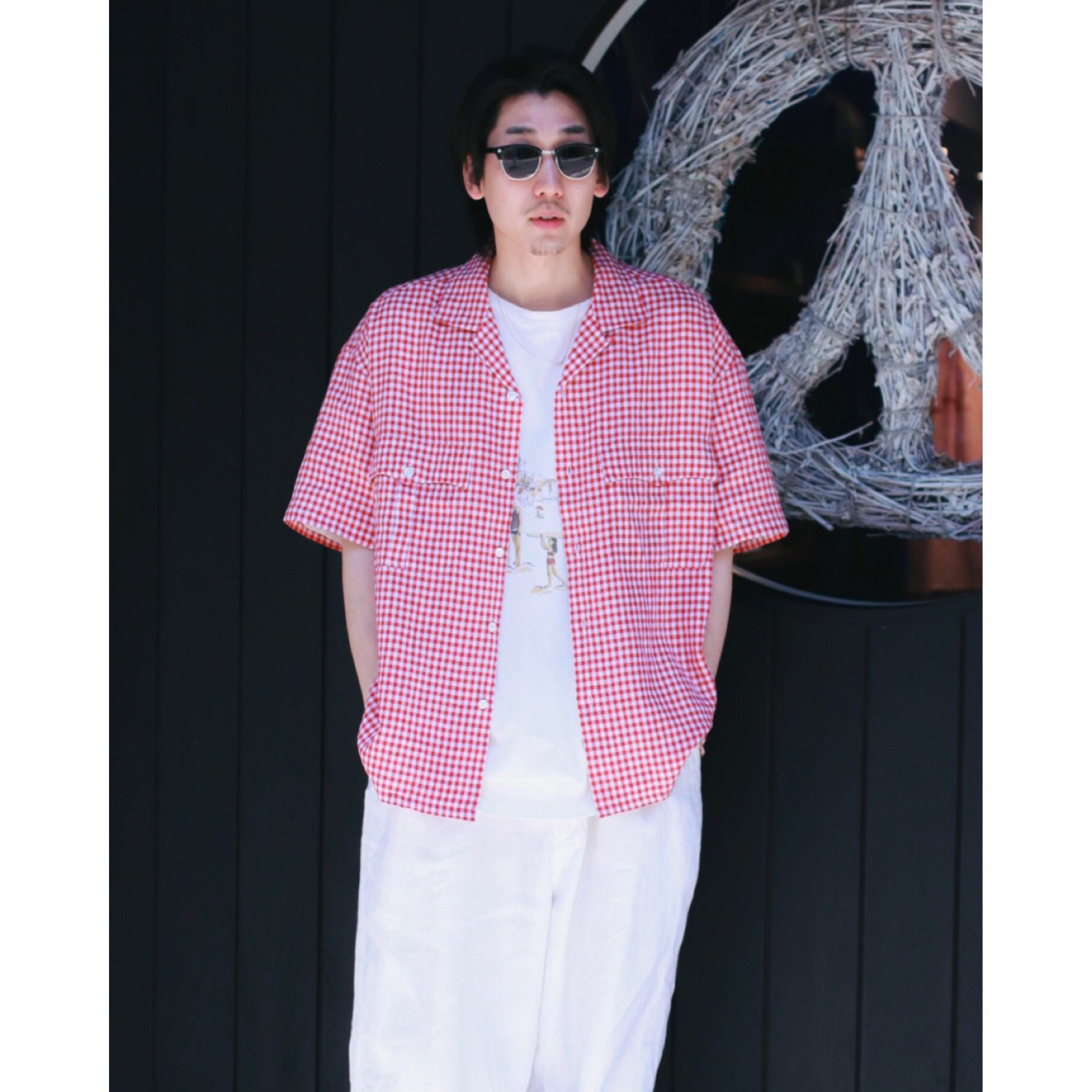 KEROUAC LINEN GINGHAM CHECK SHIRT – PORTER CLASSIC KYOTO