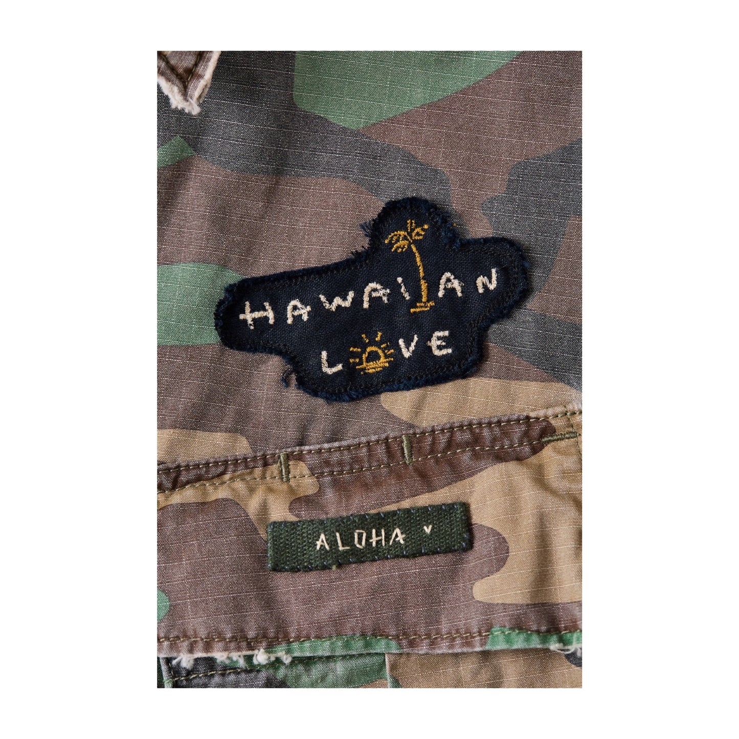 "PC EXCLUSIVE" ALOHA CAMOUFLAGE MILITARY JACKET CUSTOM