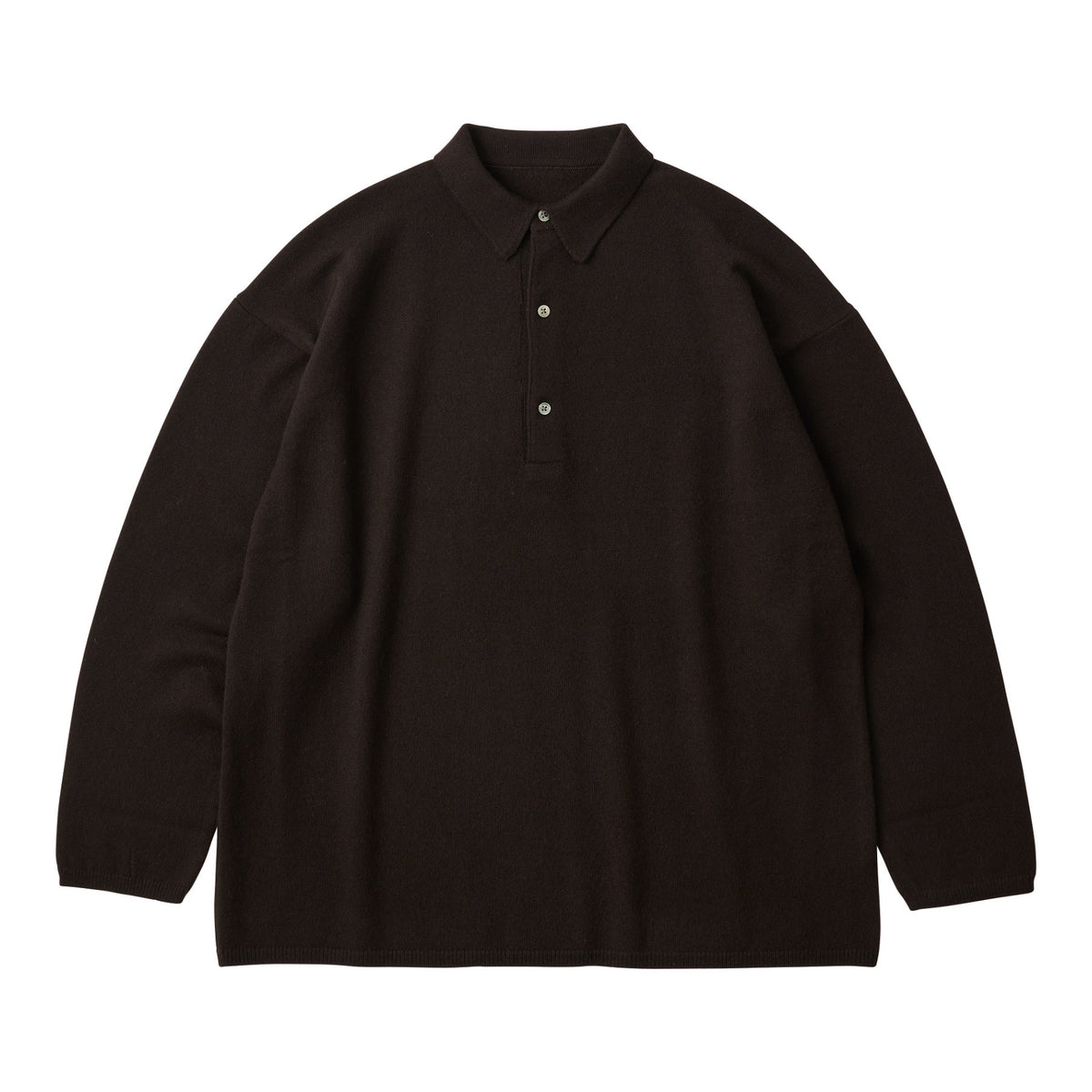 CASHMERE KNIT LONG POLO SHIRT (BABY CASH)