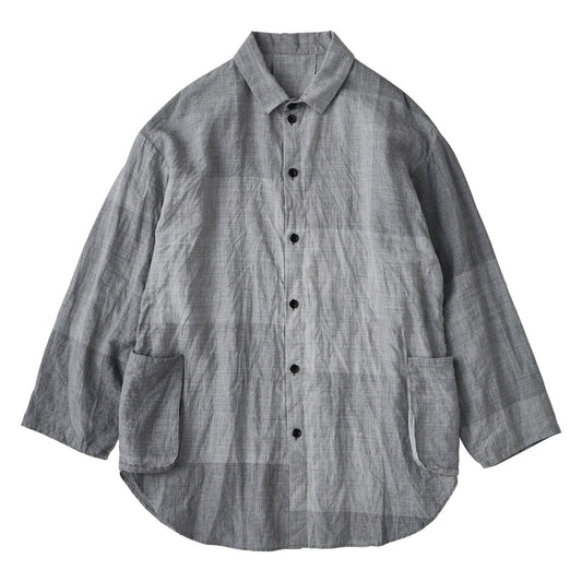 RAMIE BLOCK CHECK SHIRT JACKET