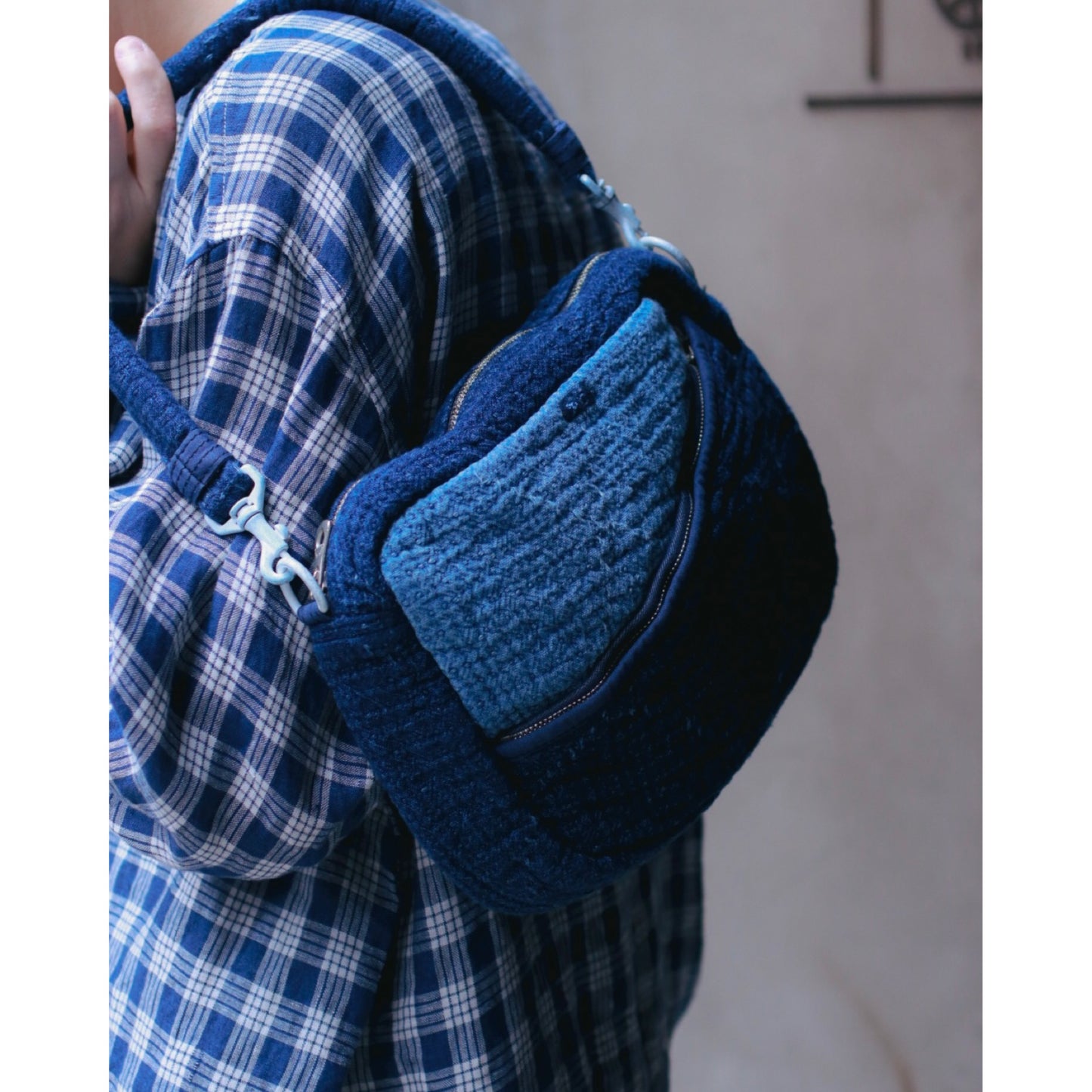 PC SASHIKO SHOULDER BAG M