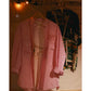 "KYOTO EXCLUSIVE" ROLL UP GINGHAM CHECK SHIRT PAINT CUSTOM (SAKURA/L)